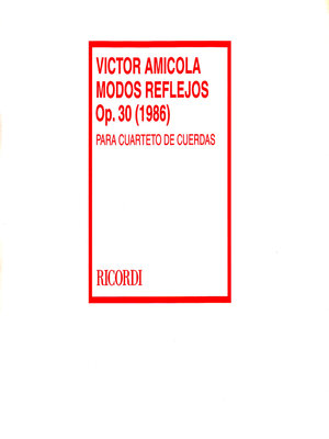 cover image of Modos Reflejos, Op. 30 (1986). Víctor Amícola